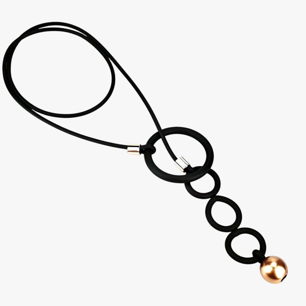 Adjustable Necklace with Large Pearl Pendants