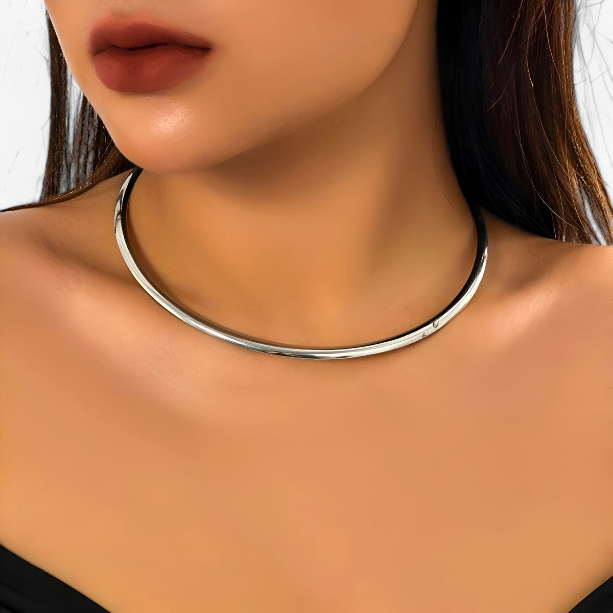 Gladde draadchoker in goudkleur
