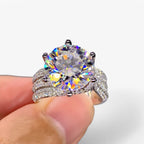 Cubic Zirconia Ring with 10mm Stone