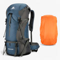 Large 70L Nylon Hiking and Camping Backpack with Rain Cover