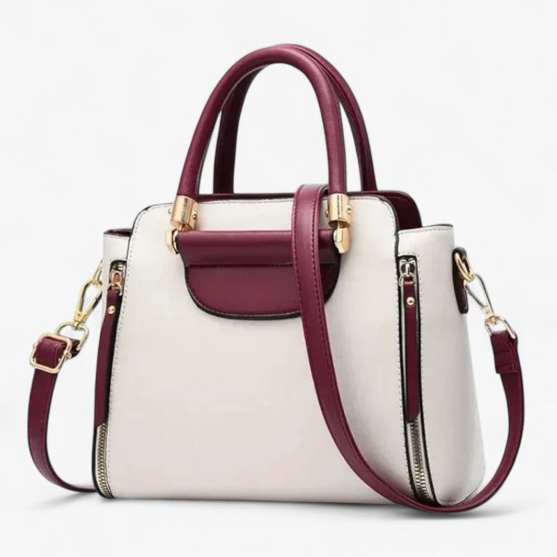 Chic Contrast-Colour Professional Work Handbag