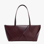 Structured Smooth Leather Minimalist Crossbody Bag