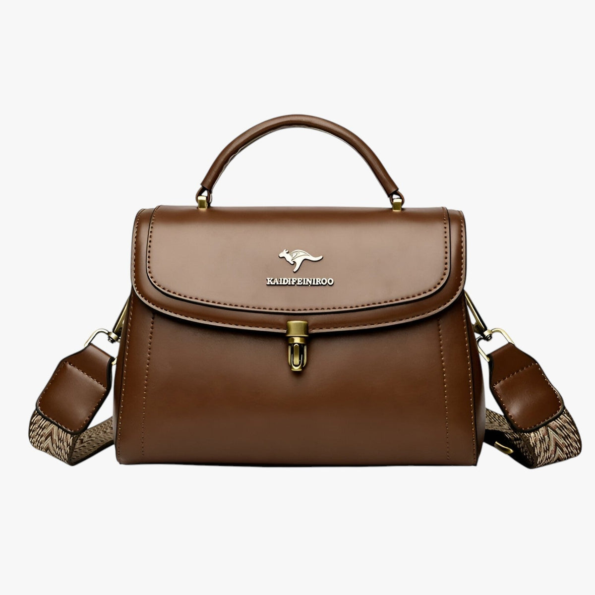 Smooth Leather Convertible Shoulder and Crossbody Bag