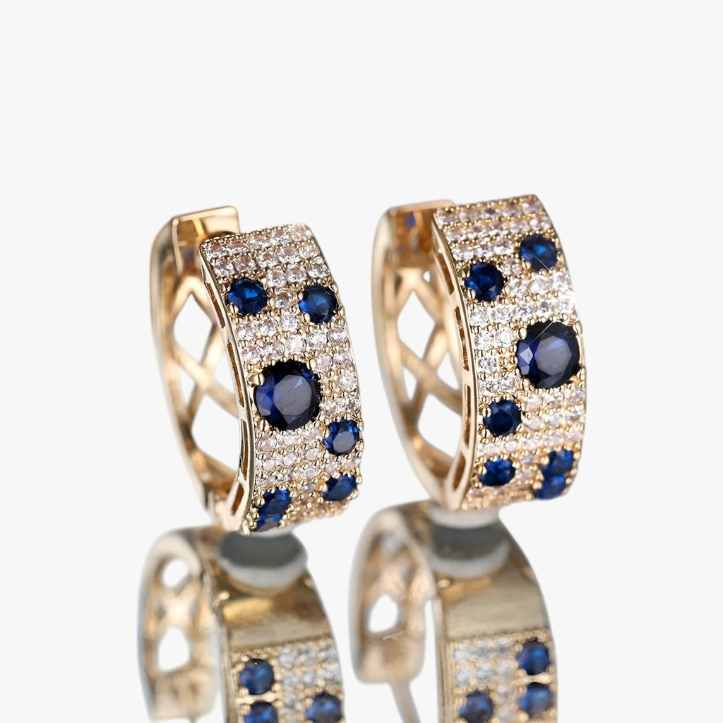 Gold-Tone Zircon Earrings