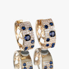 Gold-Tone Zircon Earrings