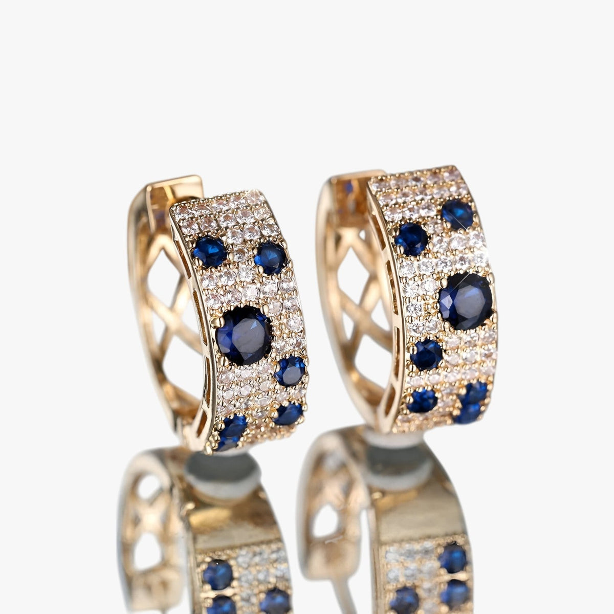 Gold-Tone Zircon Earrings