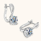 Crystal Drop Huggie Earrings