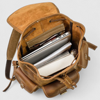 Premium Tanned Leather Backpack with Refined Finish