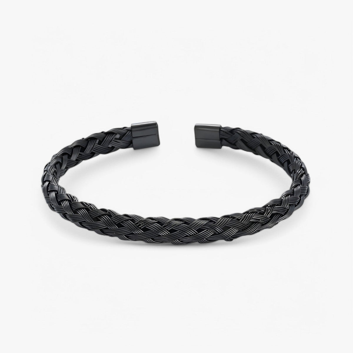 Open Cuff Bracelet in Gold-Tone Stainless Steel