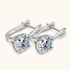 Crystal Drop Huggie Earrings