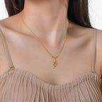Goudkleurige slangenketting met vintage afwerking