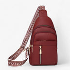 Moderne handsfree PU-leren borsttas voor dames