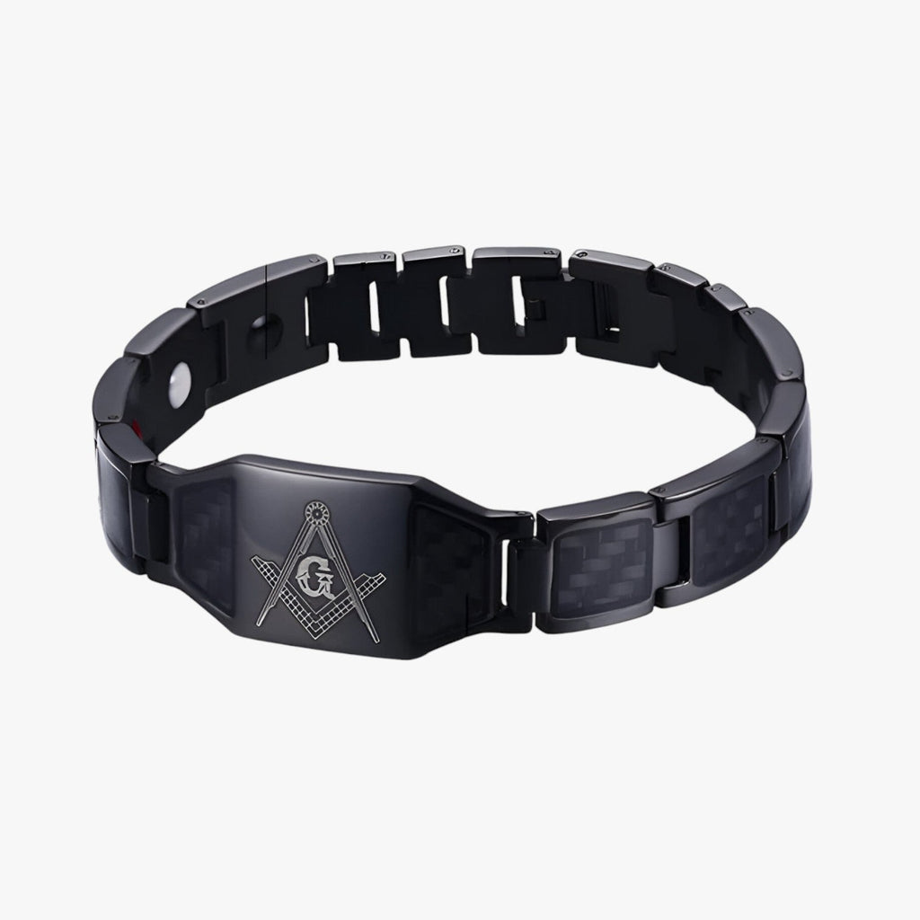 Armband met magneetsluiting en gepolijste schakels