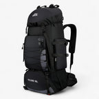 Unisex 90L Waterproof Nylon Hiking and Travel Backpack