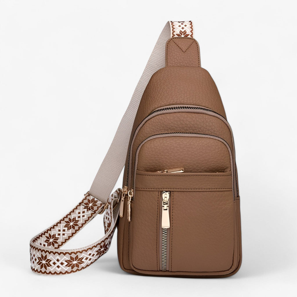 Moderne handsfree PU-leren borsttas voor dames