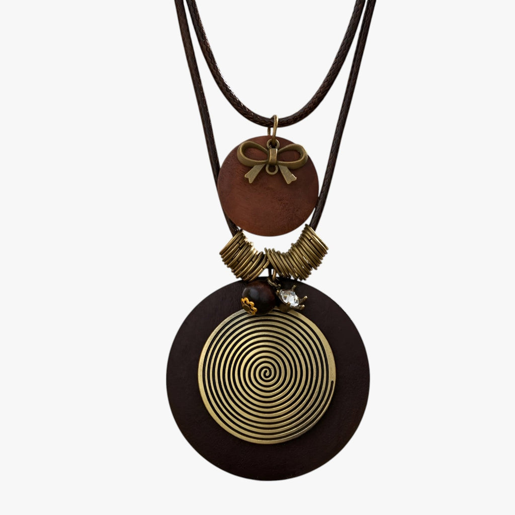 Kabelketting met vintage-effect en hanger
