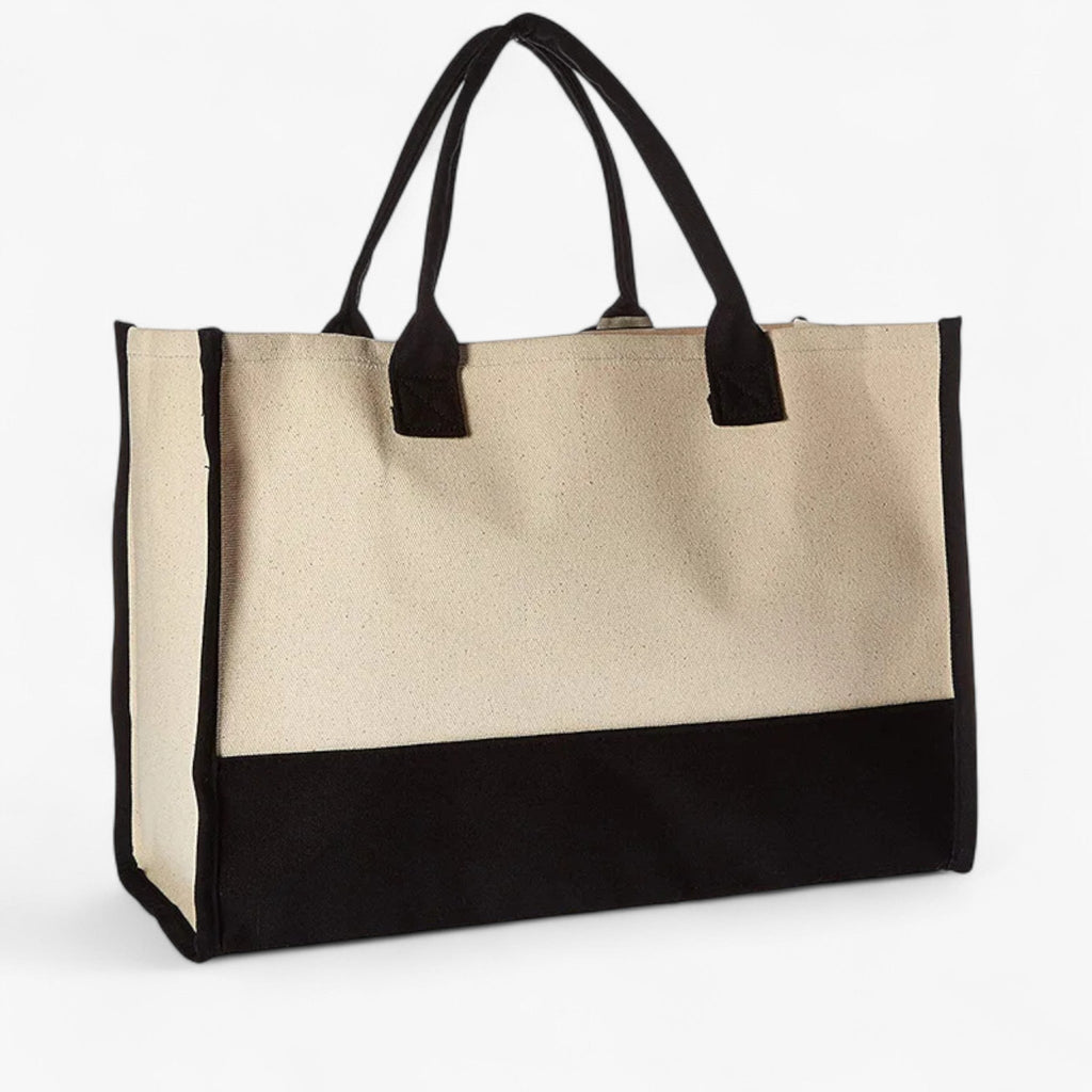 Reusable Canvas Cotton Initial Letter Tote Bag