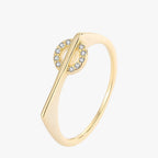 Two-Tone Ring with Silver and Gold Finish