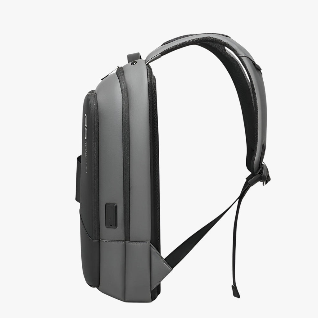 Anti-Theft Waterproof Black Laptop Backpack with USB Port