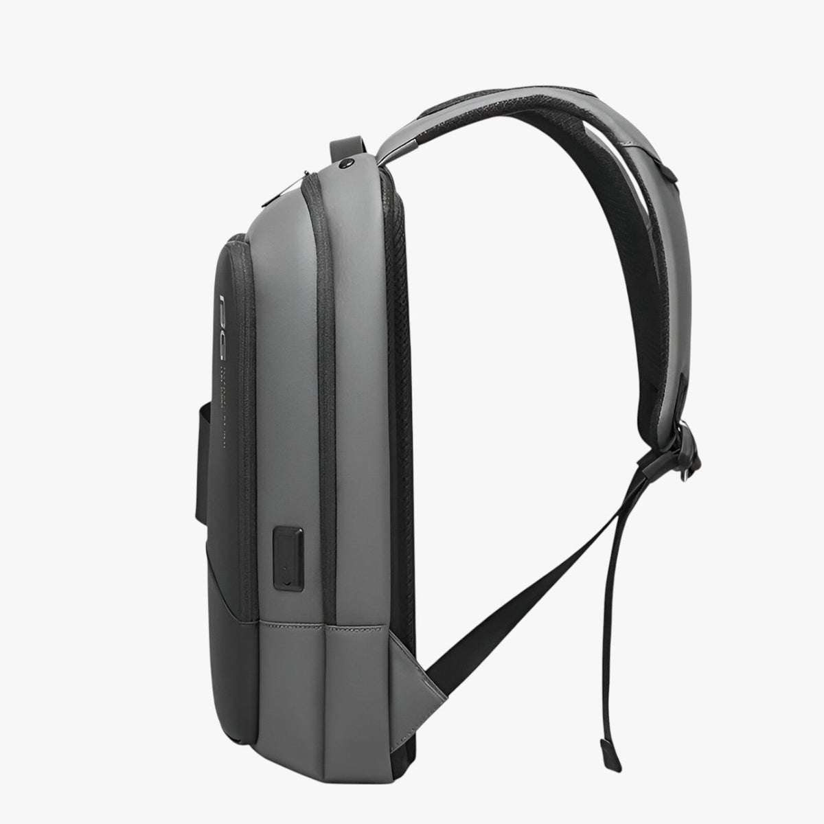 Anti-Theft Waterproof Black Laptop Backpack with USB Port