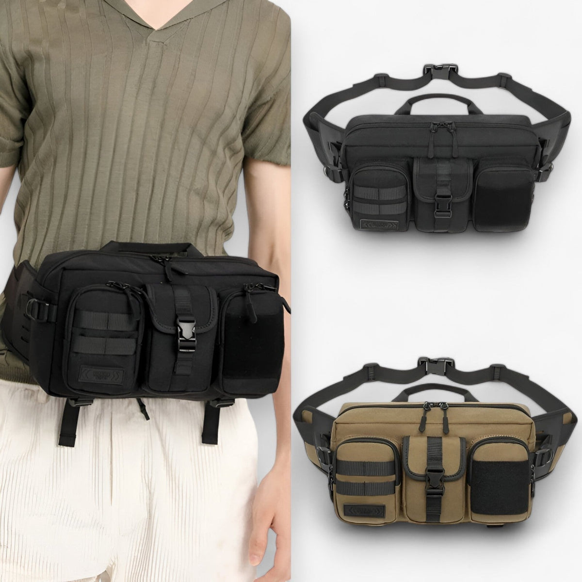 Anti-Theft Shoulder Bag with Built-In USB Charging Port