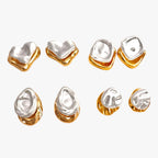 Back-to-Front Metal Earrings