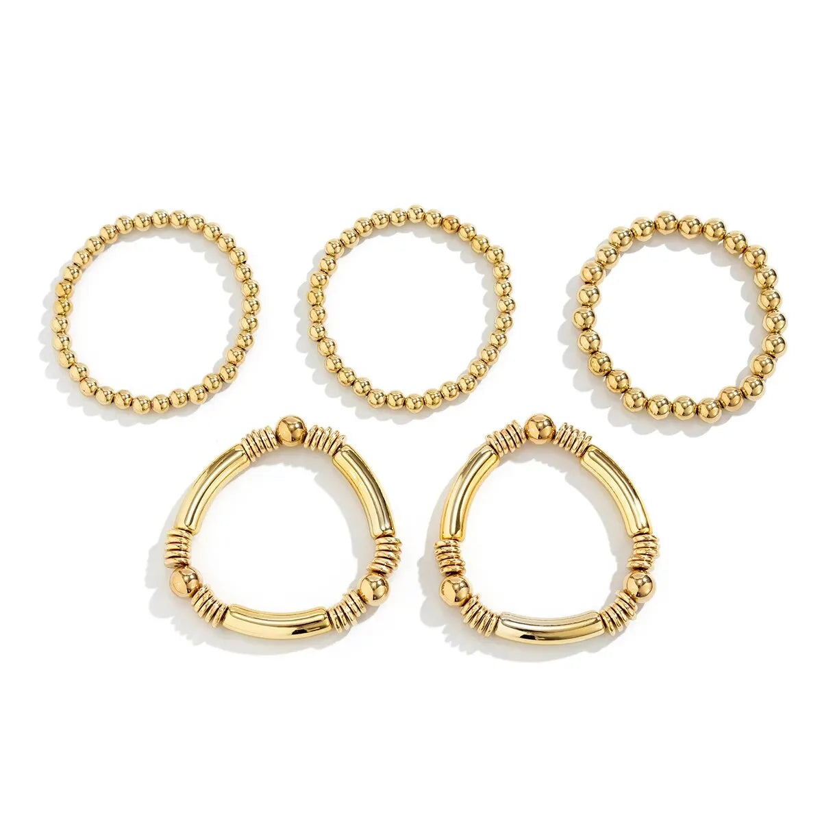 Five-Piece Beaded Bracelet Stack Set