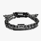Set van twee armbanden met kroondetail