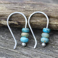 Turquoise and Pearl Earrings