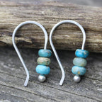Turquoise and Pearl Earrings