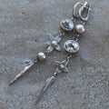 Rhinestone Star Drop Earrings