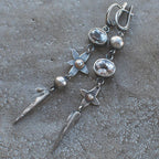 Rhinestone Star Drop Earrings