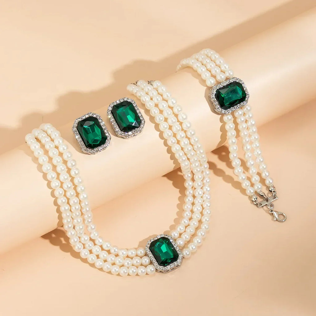 Sieradencollectie met parel en turquoise