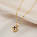Ketting met kristallen oceaanharthanger