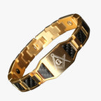 Armband met magneetsluiting en gepolijste schakels