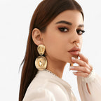 Cowboy Hat Earrings in Gold-Tone
