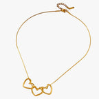 Minimalistische ketting met harthanger in 316L staal