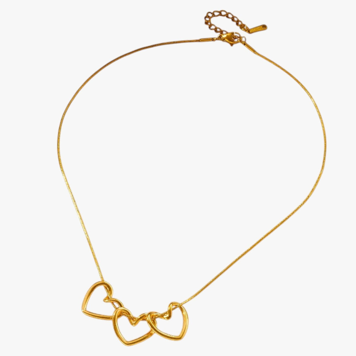 Minimalistische ketting met harthanger in 316L staal