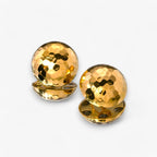 Classic Gold-Tone Earrings in Stainless Steel