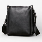 Soft Durable Black Leather Everyday Shoulder Bag