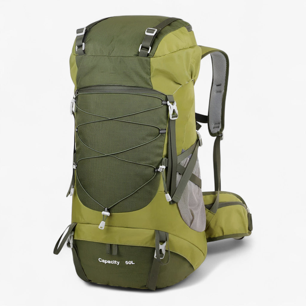 50L Waterproof Nylon Hiking Backpack with Rain Cover