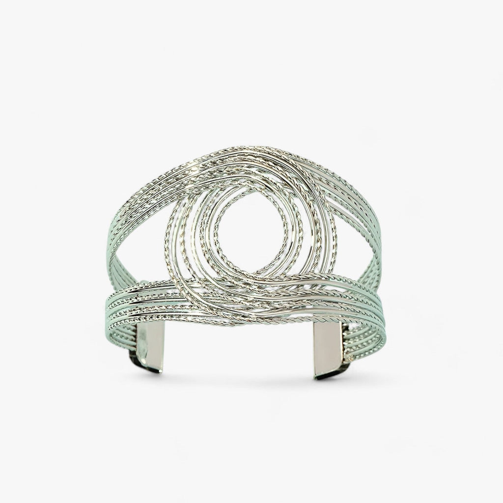 Gegraveerde dubbele-C bangle in goudkleur