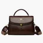 Smooth Leather Convertible Shoulder and Crossbody Bag