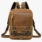 Vintage Leather Convertible Backpack and Shoulder Bag