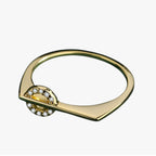 Two-Tone Ring with Silver and Gold Finish