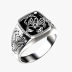 Scorpion Ring in Silver-Tone Stainless Steel