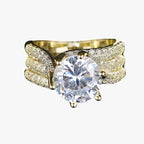 Cubic Zirconia Ring with 10mm Stone