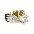 Cubic Zirconia Ring with 10mm Stone