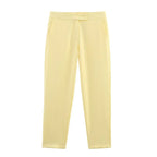 Tailored Long Blazer and Trouser Set with Matching Buttons