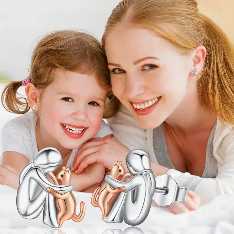Cat Hug Earrings in Three Styles